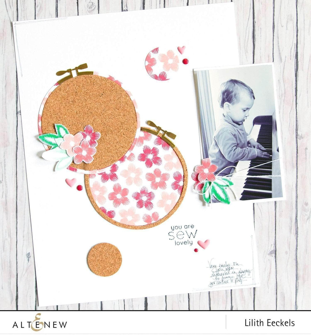 Altenew Stamp & Die Bundle Embroidered Blooms Stamp & Die Bundle