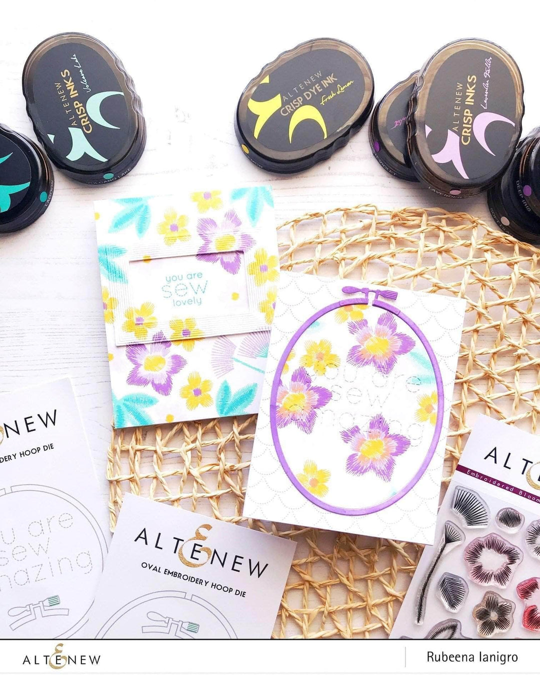 Altenew Stamp & Die Bundle Embroidered Blooms Stamp & Die Bundle