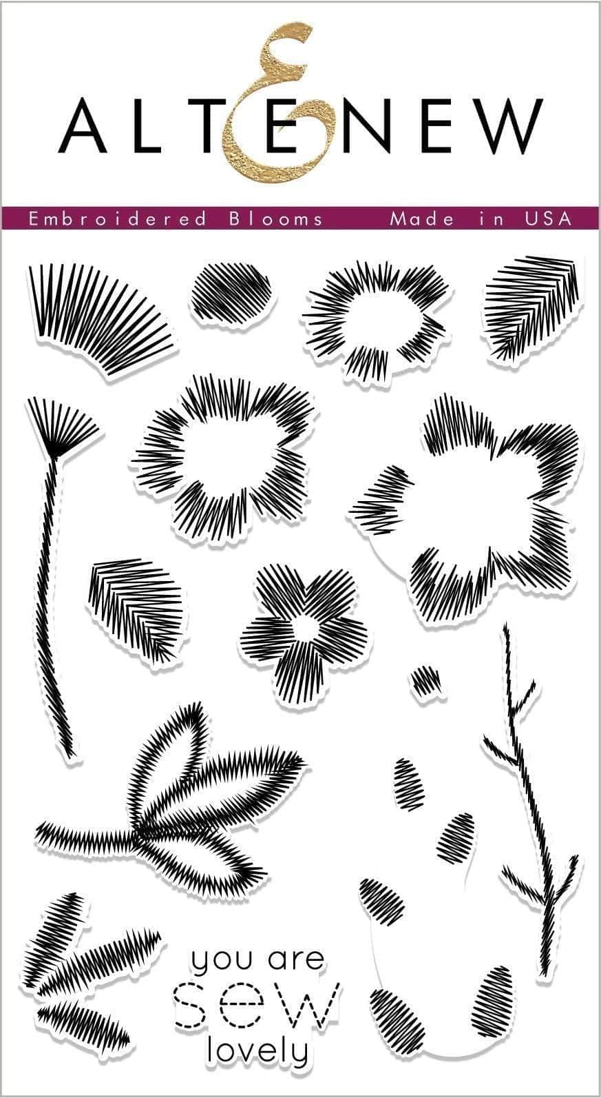 Altenew Stamp & Die Bundle Embroidered Blooms Stamp & Die Bundle