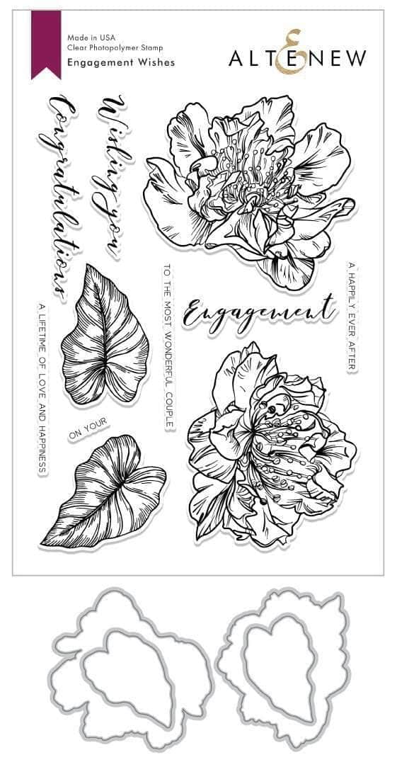 Altenew Stamp & Die Bundle Z - Engagement Wishes Stamp & Die Bundle
