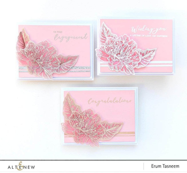 Altenew Stamp & Die Bundle Z - Engagement Wishes Stamp & Die Bundle