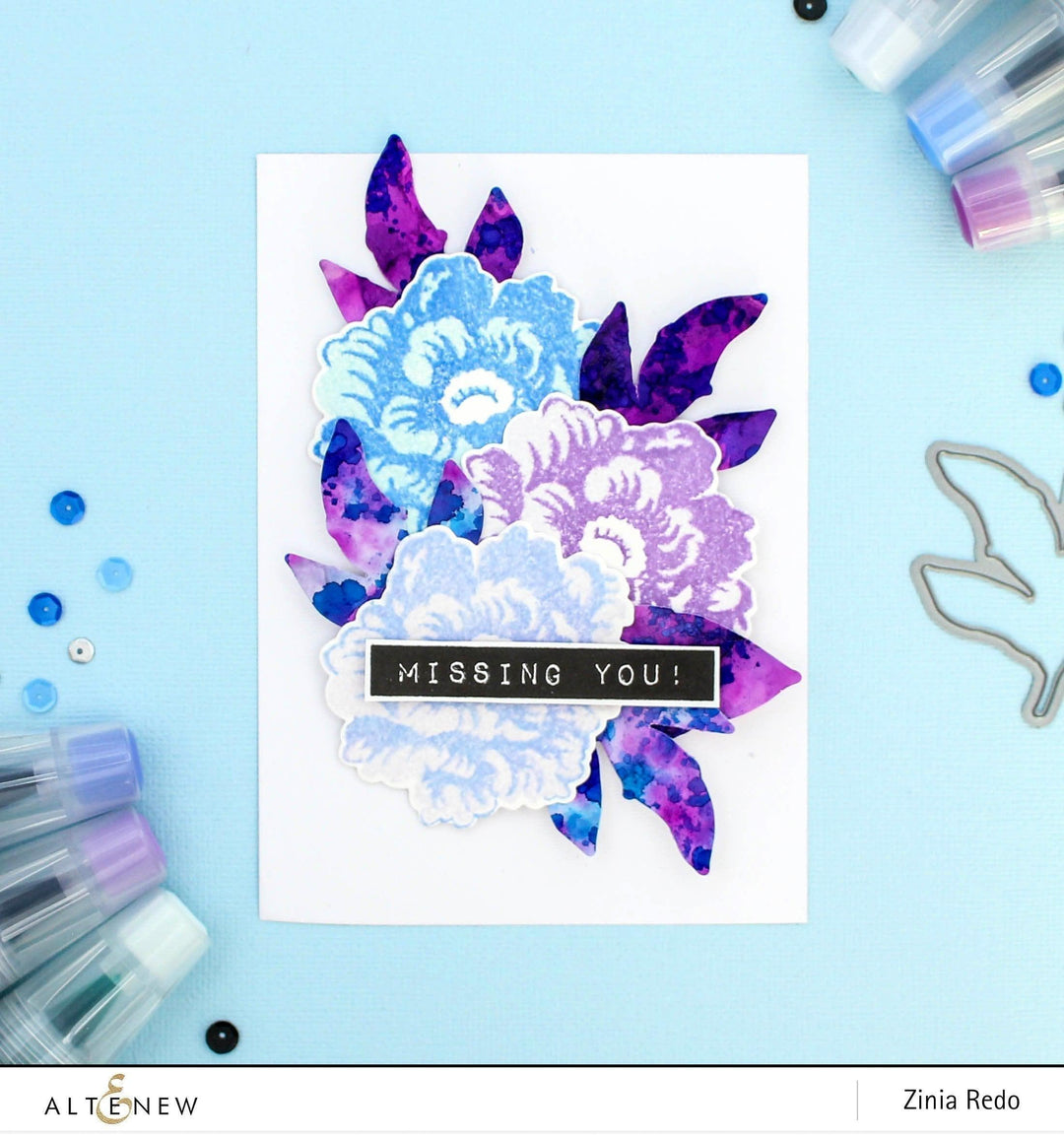 Altenew Stamp & Die Bundle Z - Ethereal Beauty Stamp & Die Bundle