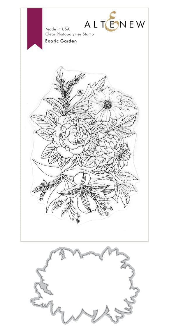 Altenew Stamp & Die Bundle Exotic Garden Stamp & Die Bundle