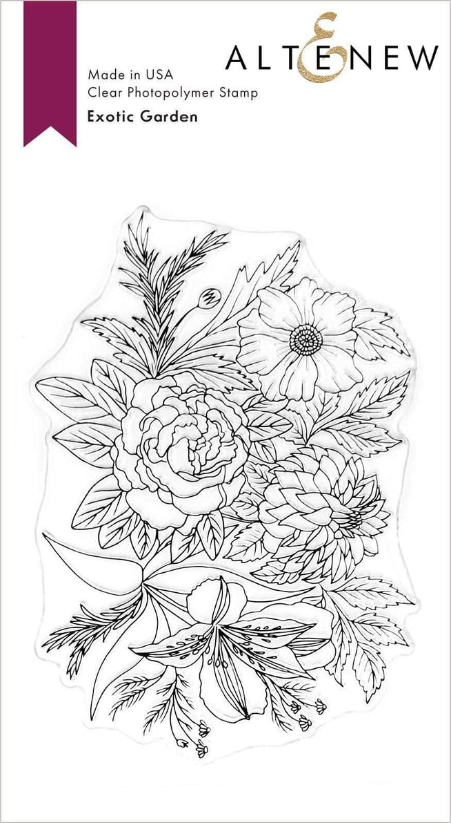 Altenew Stamp & Die Bundle Exotic Garden