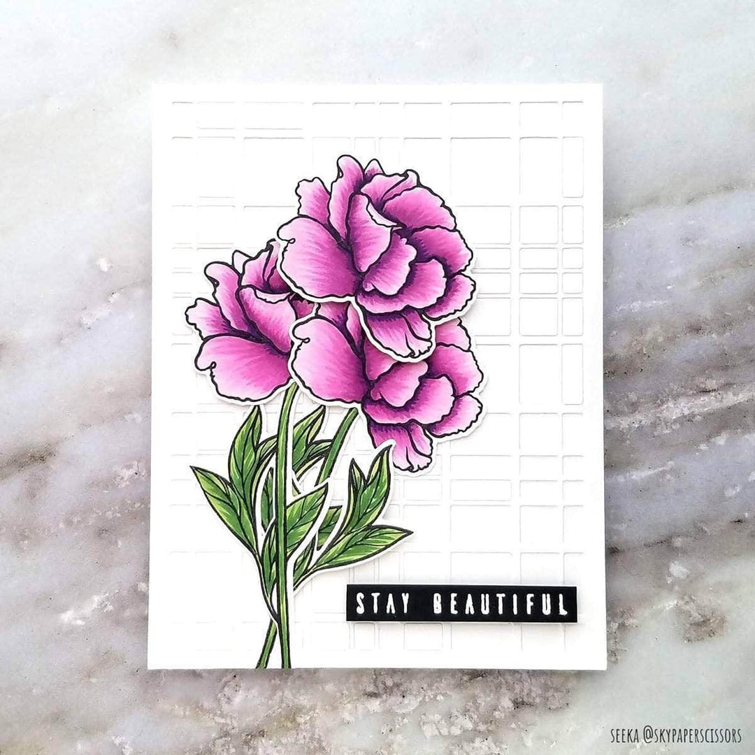 Altenew Stamp & Die Bundle Z - Frilled Petals Stamp & Die Bundle
