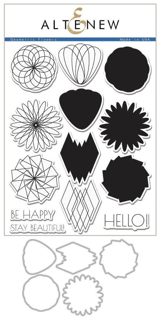 Altenew Stamp & Die Bundle Z - Geometric Flowers Stamp & Die Bundle