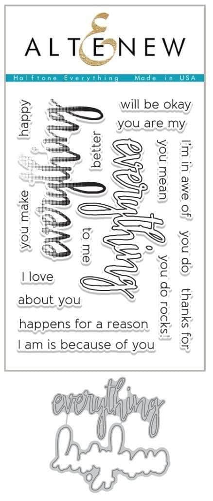 Altenew Stamp & Die Bundle Halftone Everything Stamp & Die Bundle