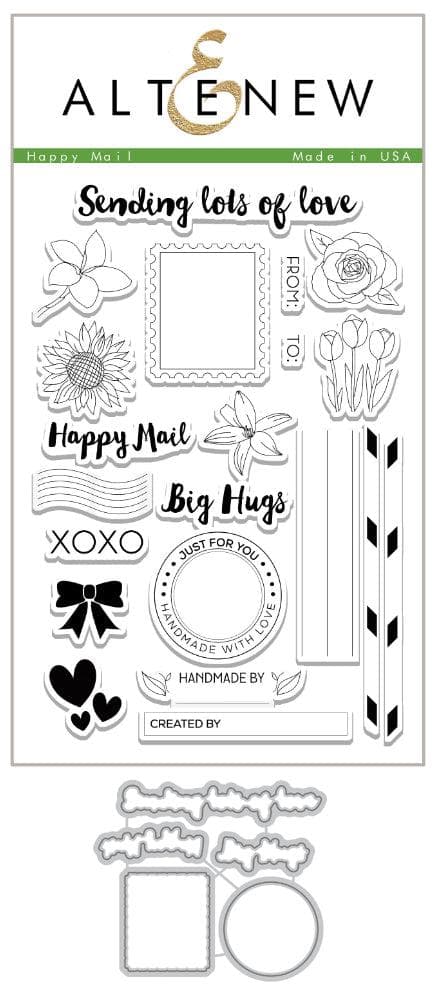 Altenew Stamp & Die Bundle Happy Mail Stamp & Die Bundle