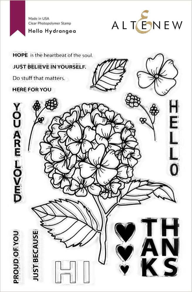 Altenew Stamp & Die Bundle Hello Hydrangea Stamp & Die Bundle