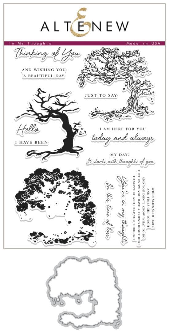 Altenew Stamp & Die Bundle In My Thoughts Stamp & Die Bundle