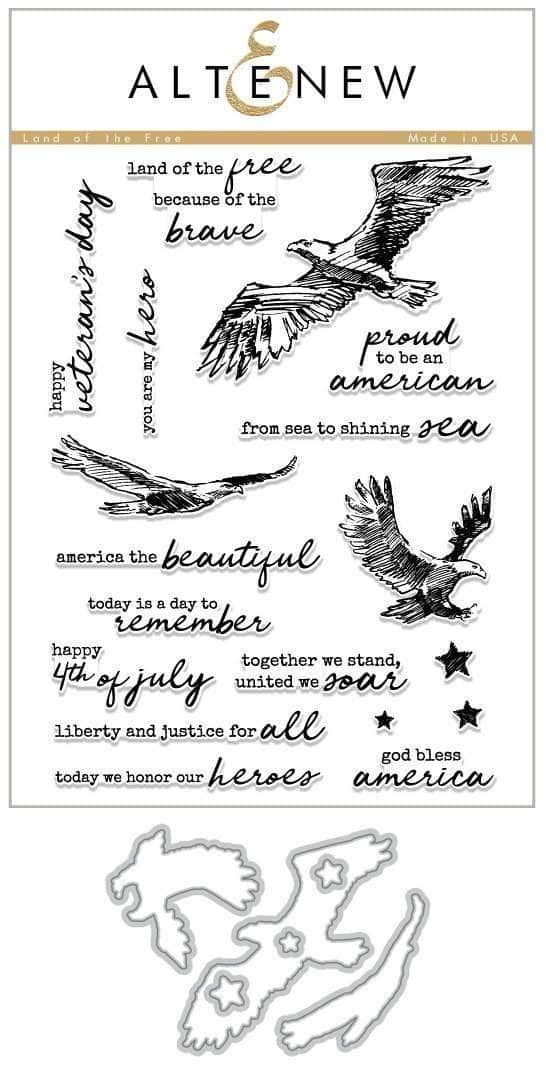 Altenew Stamp & Die Bundle Z - Land of the Free Stamp & Die Bundle