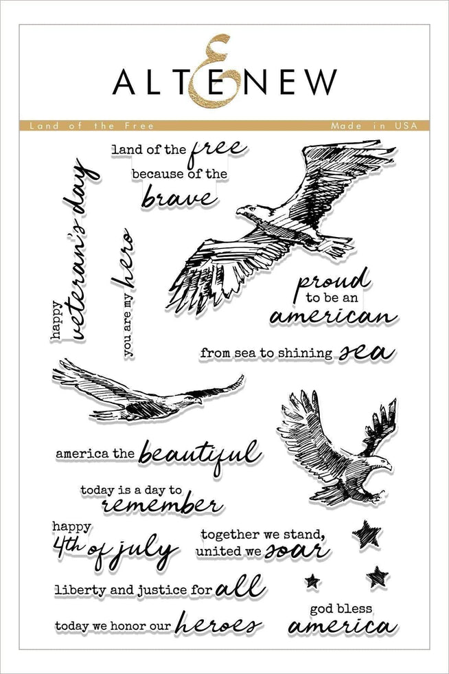 Altenew Stamp & Die Bundle Z - Land of the Free Stamp & Die Bundle