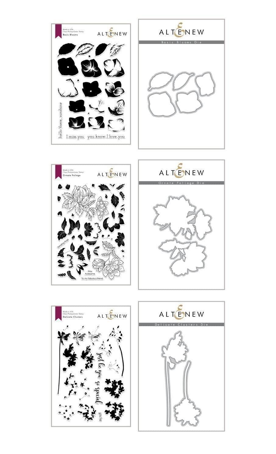 Altenew Stamp & Die Bundle Z - Nature Trail Coordinating Stamp & Die Bundle