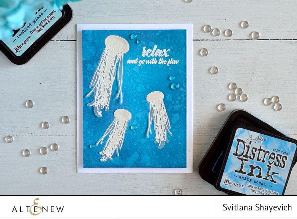 Altenew Stamp & Die Bundle Painted Jellyfish Stamp & Die Bundle