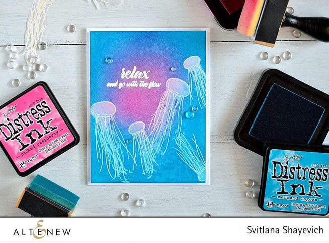 Altenew Stamp & Die Bundle Painted Jellyfish Stamp & Die Bundle