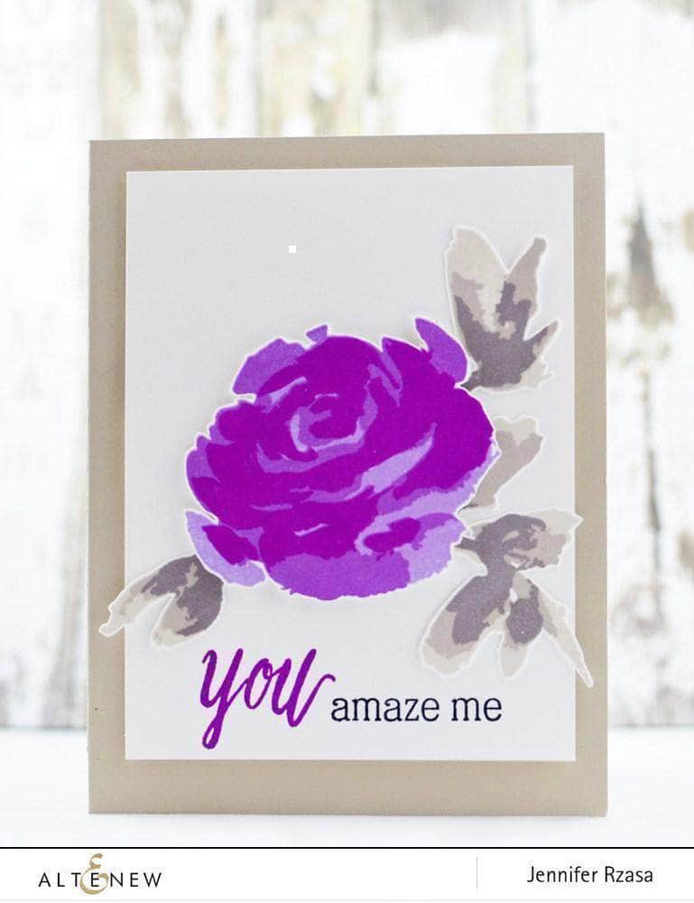 Z - Painted Rose Stamp & Die Bundle