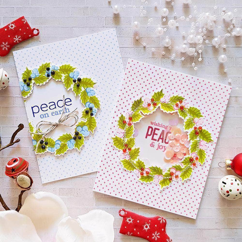 Altenew Stamp & Die Bundle Peaceful Wreath Stamp & Die Bundle