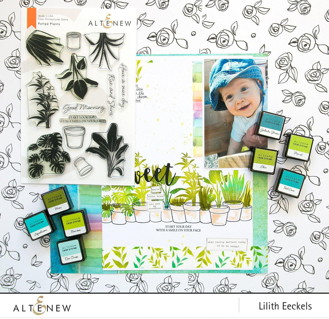 Altenew Stamp & Die Bundle Potted Plants Stamp & Die Bundle