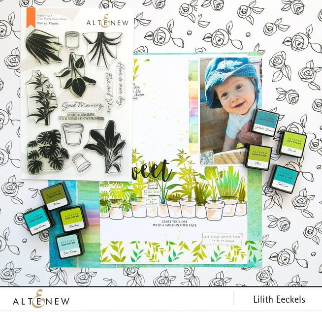 Altenew Stamp & Die Bundle Potted Plants Stamp & Die Bundle
