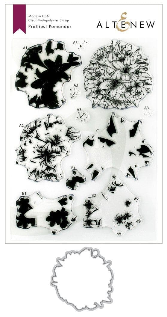 Altenew Stamp & Die Bundle Prettiest Pomander Stamp & Die Bundle