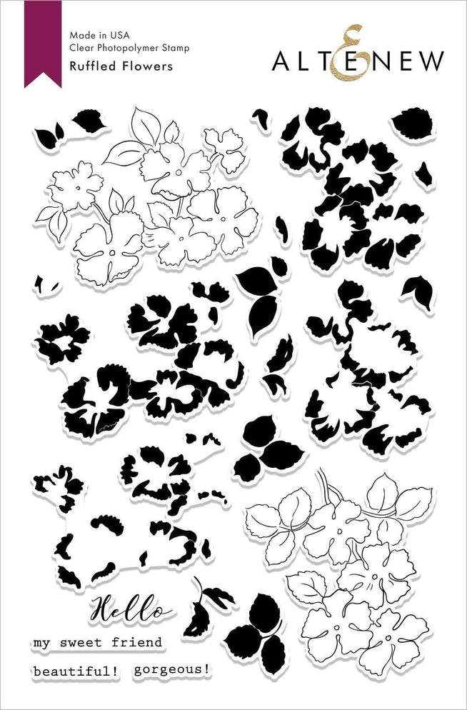 Altenew Stamp & Die Bundle Ruffled Flowers