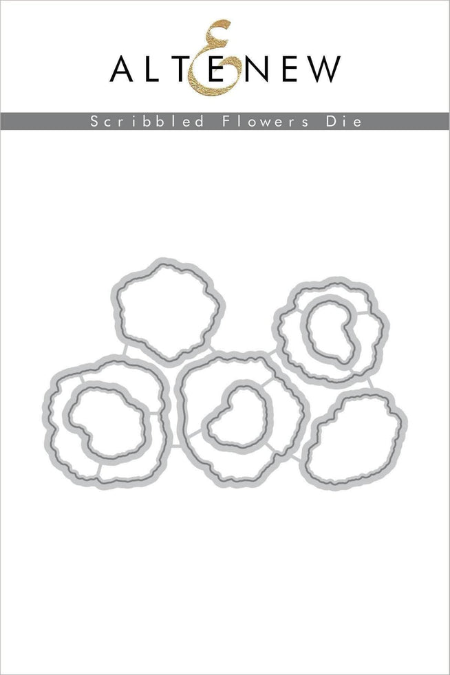 Altenew Stamp & Die Bundle Z - Scribbled Flowers Stamp & Die Bundle
