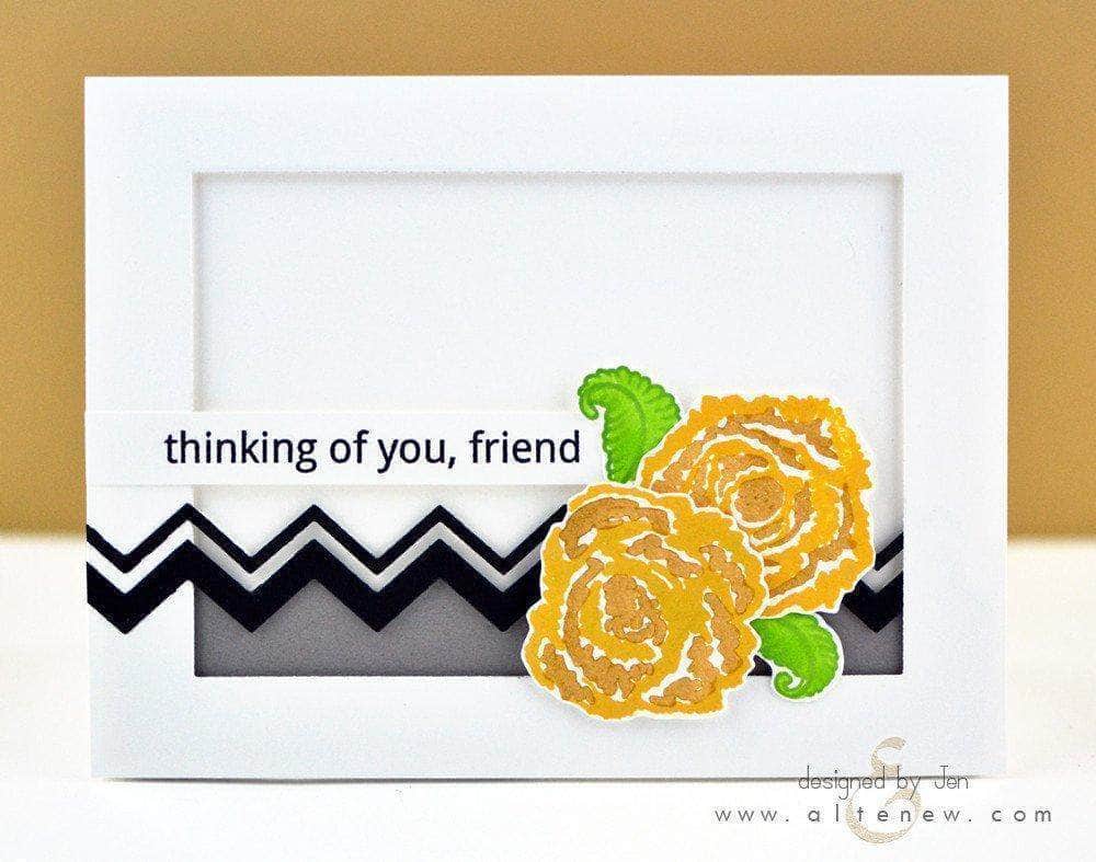 Z - Scribbled Flowers Stamp & Die Bundle