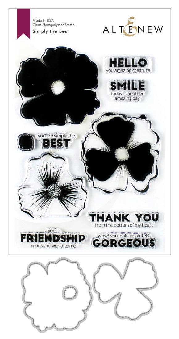 Altenew Stamp & Die Bundle Simply the Best Stamp & Die Bundle
