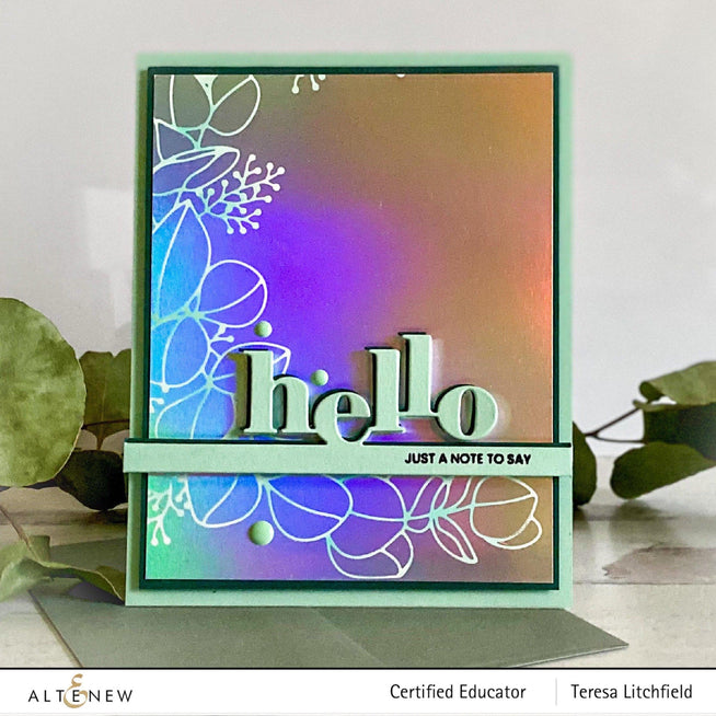 Altenew Stamp & Die Bundle Tiny Sentiments: Hello Stamp & Die Bundle
