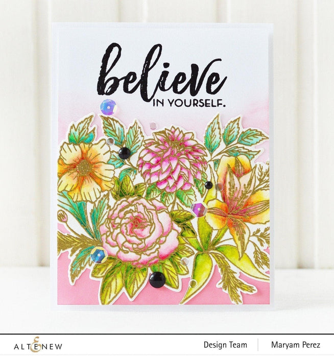 Altenew Stamp & Die Bundle Watercolor Roses Stamp & Die Bundle