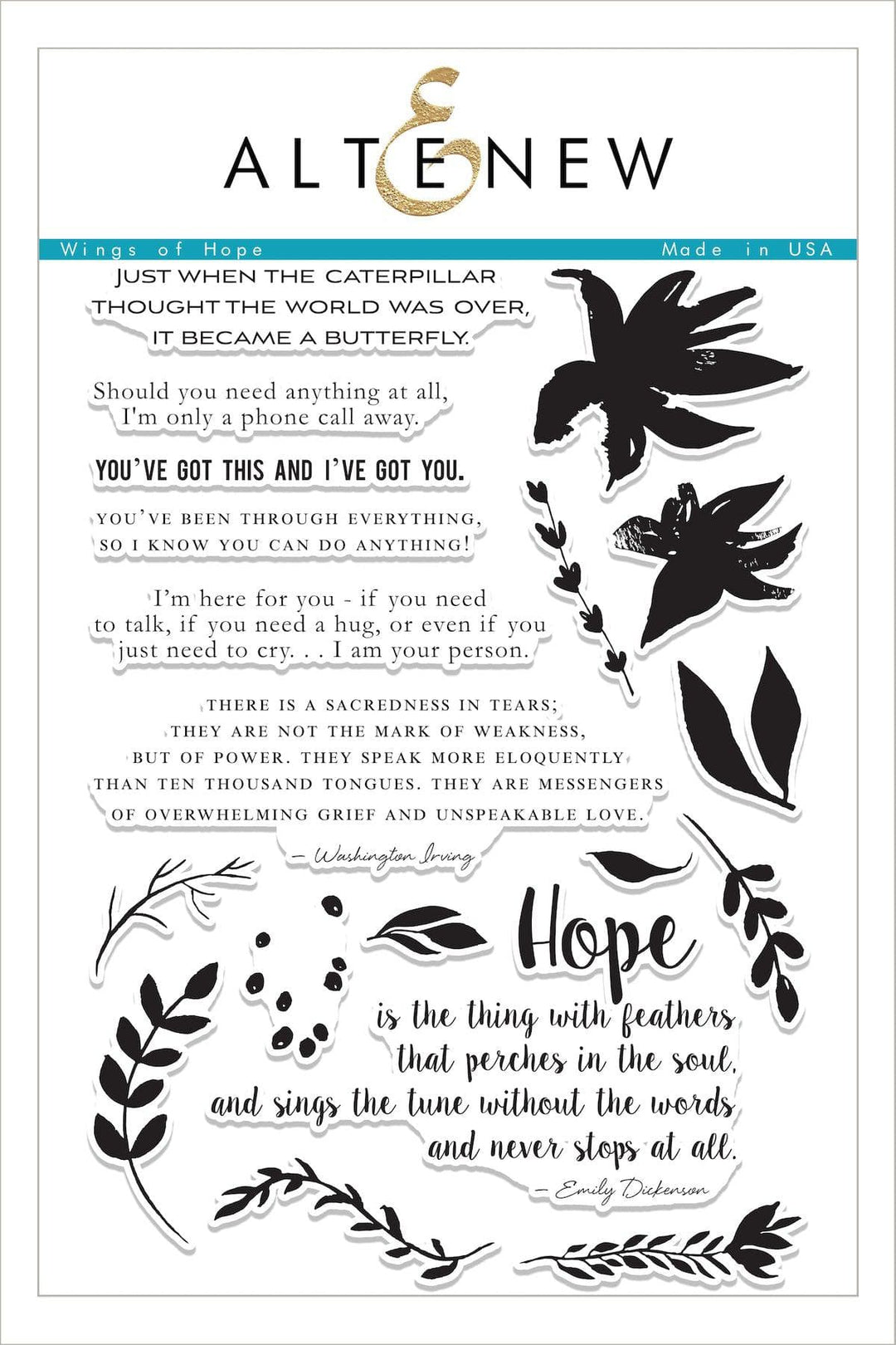 Altenew Stamp & Die Bundle Wings of Hope Stamp & Die Bundle