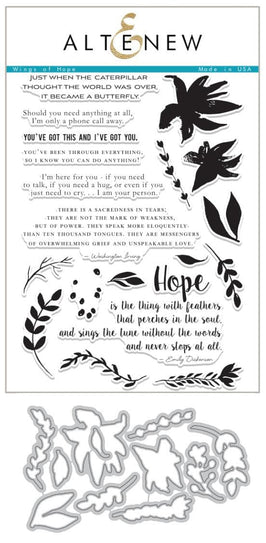 Altenew Stamp & Die Bundle Wings of Hope Stamp & Die Bundle
