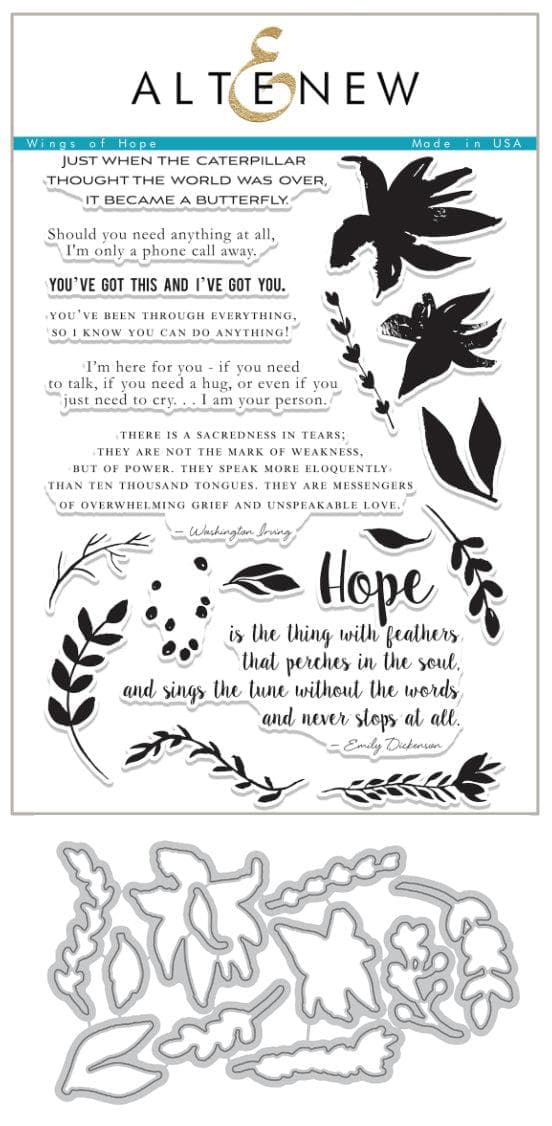 Altenew Stamp & Die Bundle Wings of Hope Stamp & Die Bundle
