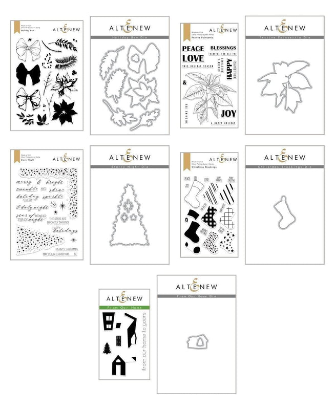 Altenew Stamp & Die Bundle Winter Memories Coordinating Stamp & Die Bundle