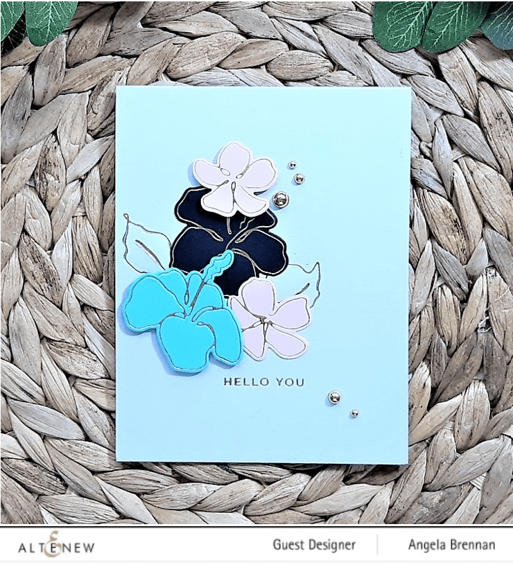 Altenew Stamp & Die & Hot Foil Plate Bundle Linear Life: Tropical Garden Stamp & Die & Hot Foil Plate Bundle