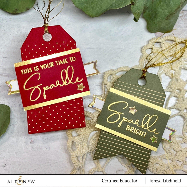 Altenew Stamp & Die & Hot Foil Plate Bundle Sparkle Bright Stamp & Die & Hot Foil Plate Bundle