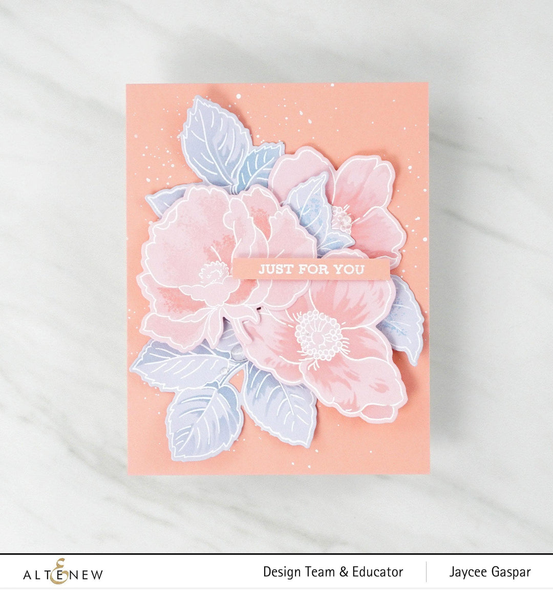 Altenew Stamp & Die & Stencil Bundle Airbrushed Flowers Stamp & Die & Mask Stencil Bundle