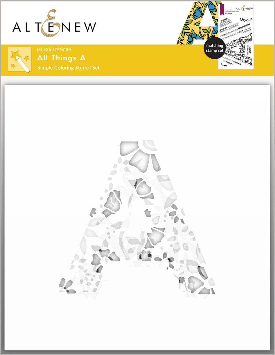 Altenew Stamp & Die & Stencil Bundle All Things A Stamp & Die & Stencil Bundle