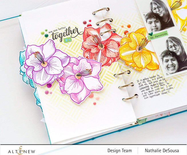 Altenew Stamp & Die & Stencil Bundle Amaryllis Stamp & Die & Mask Stencil Bundle