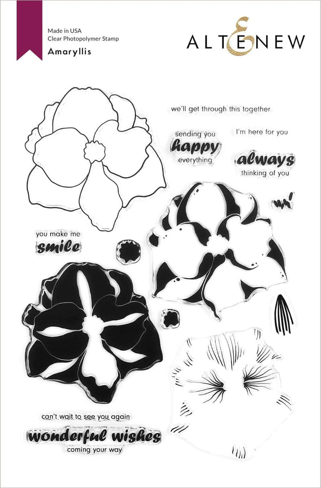 Altenew Stamp & Die & Stencil Bundle Amaryllis