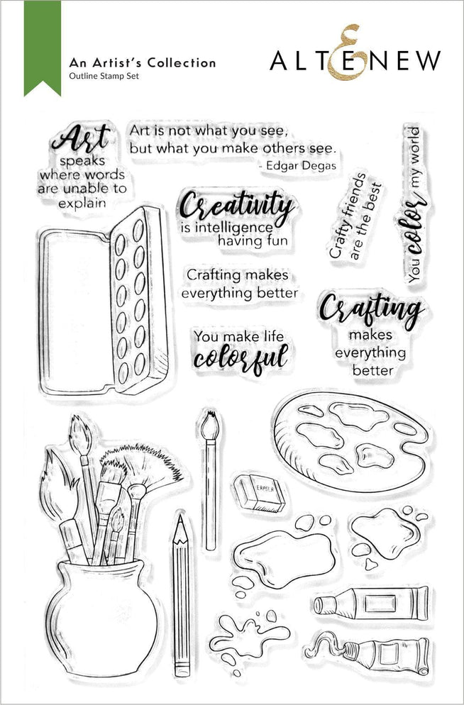 Altenew Stamp & Die & Stencil Bundle An Artist's Collection Stamp & Die & Stencil Bundle