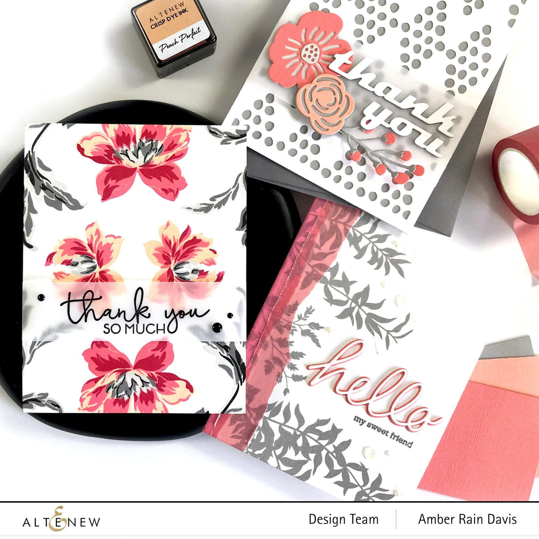 Altenew Stamp & Die & Stencil Bundle Angelique Motifs