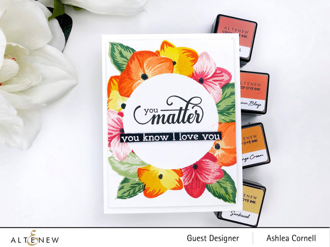 Altenew Stamp & Die & Stencil Bundle Basic Blooms Stamp & Die & Mask Stencil Bundle