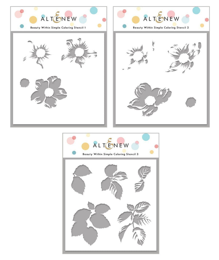 Altenew Stamp & Die & Stencil Bundle Beauty Within