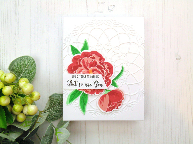 Altenew Stamp & Die & Stencil Bundle Bloom & Bud Stamp & Die & Mask Stencil Bundle