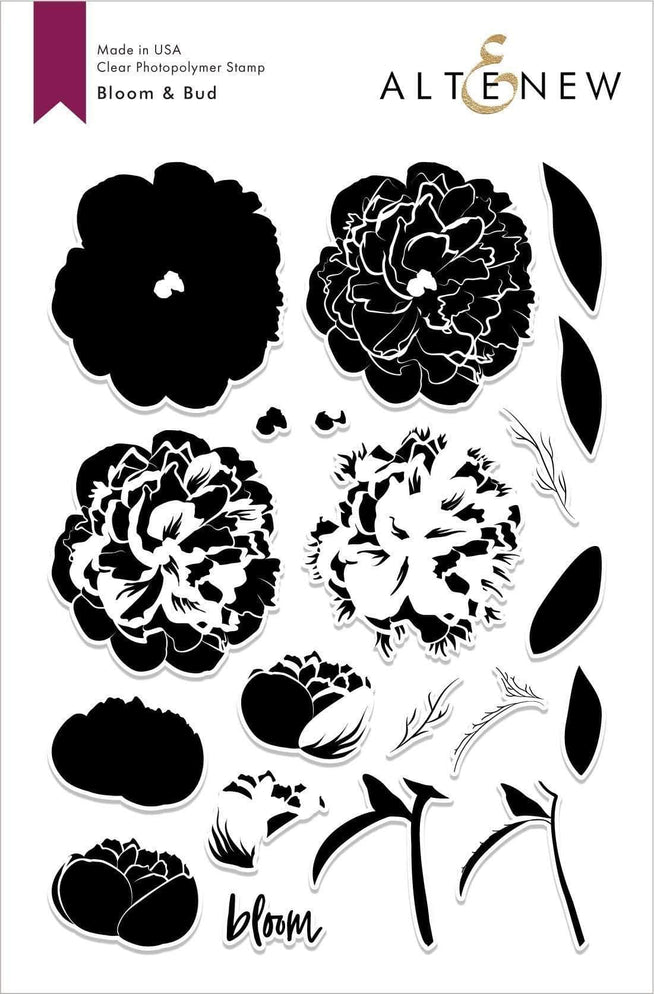 Altenew Stamp & Die & Stencil Bundle Bloom Bud