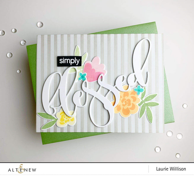 Altenew Stamp & Die & Stencil Bundle Bold Bunch Stamp & Die & Mask Stencil Bundle