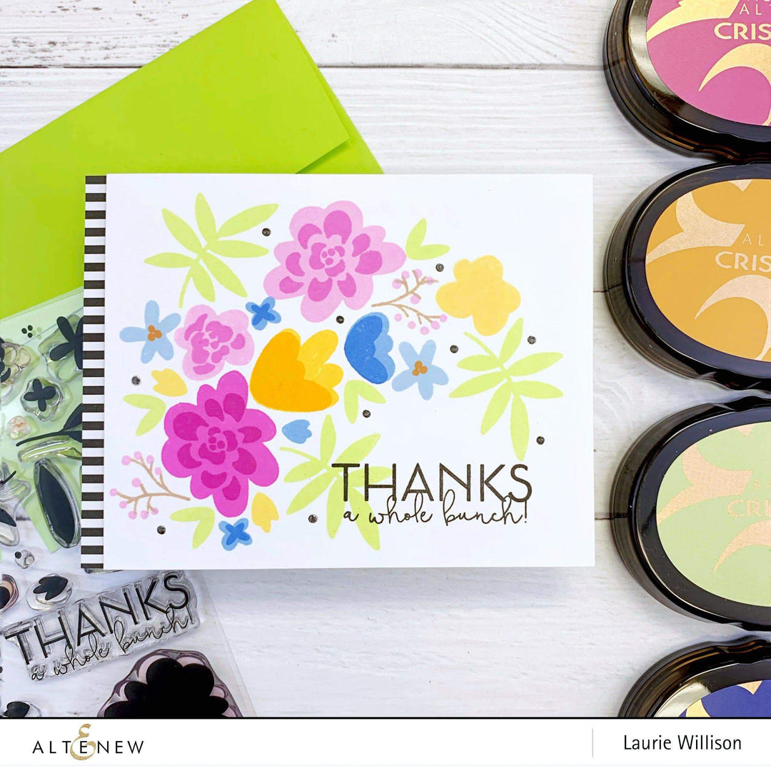 Altenew Stamp & Die & Stencil Bundle Bold Bunch Stamp & Die & Mask Stencil Bundle