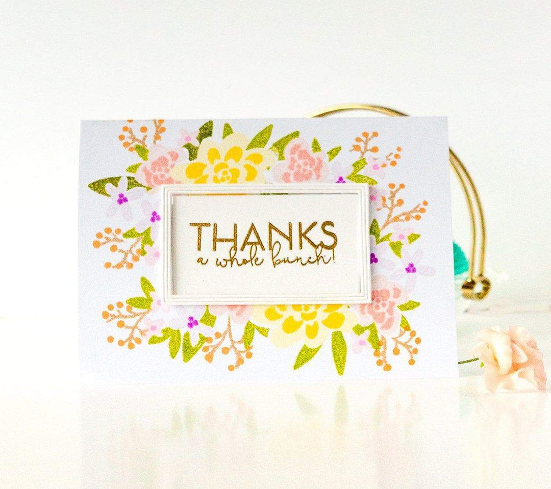 Altenew Stamp & Die & Stencil Bundle Bold Bunch Stamp & Die & Mask Stencil Bundle