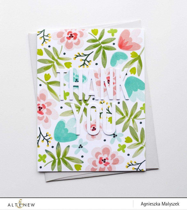 Altenew Stamp & Die & Stencil Bundle Bold Bunch Stamp & Die & Mask Stencil Bundle